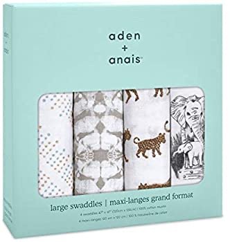 aden + anais 经典婴儿纱布巾4条
