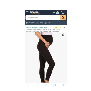 $18.99 Leggings Depot Women s Stretch Buttery Soft Solid Maternity Casual Pants-MT10-BLACK-M at Amazon Women’s Clothing store