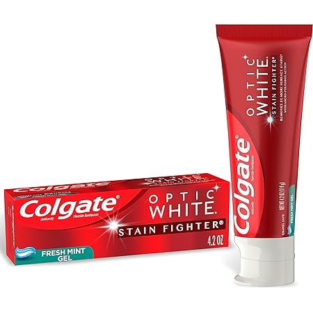 Colgate Optic White Stain Fighter Whitening Toothpaste Gel