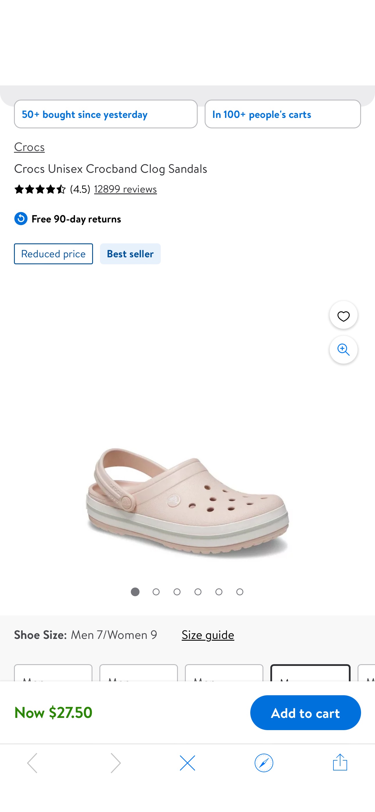 Crocs Unisex Crocband Clog Sandals - Walmart.com