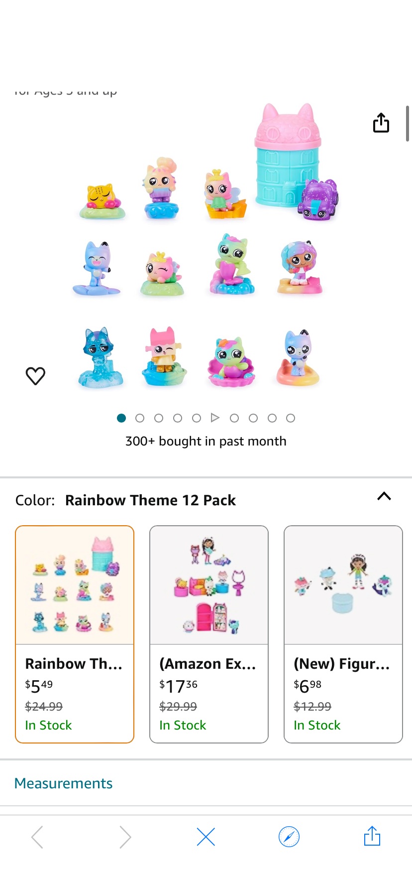 Amazon.com: Gabby’s Dollhouse, Meow-mazing Mini Figures 12-Pack (Amazon Exclusive) Rainbow -Themed Toy Figures and Playsets Kids Toys for Ages 3 and up : Toys & Games