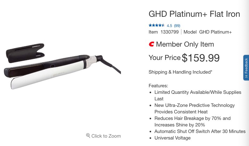 GHD Platinum+ Flat Iron 直发棒