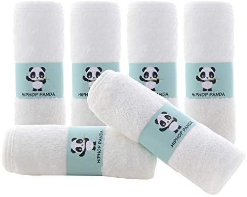 HIPHOP PANDA Bamboo Baby Washcloths 2 Layer Ultra Soft Absorbent Bamboo Towel