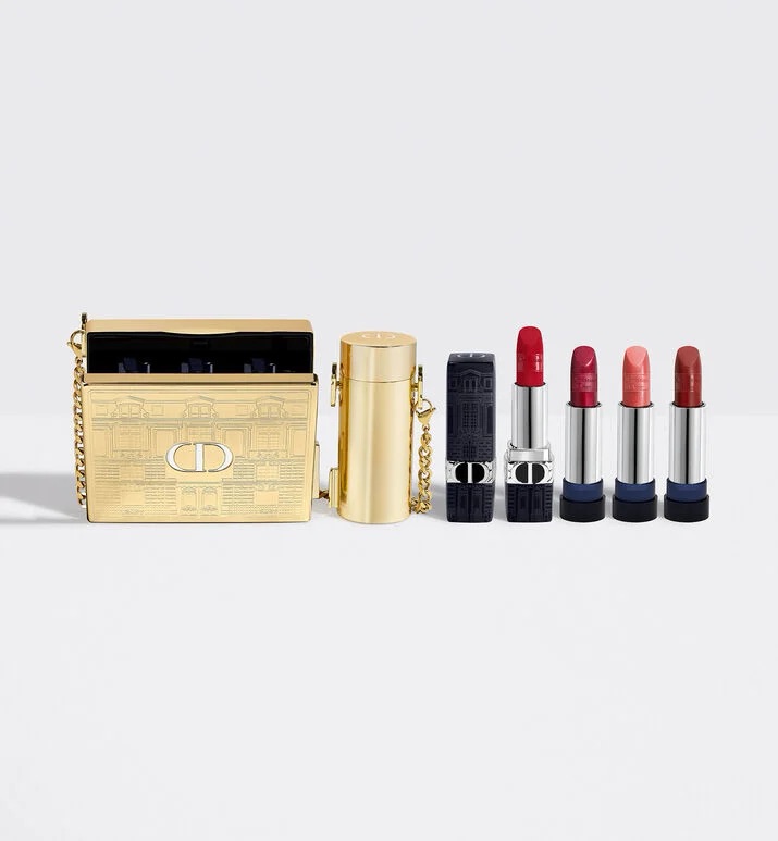 迪奥2021圣诞限量版口红套装！Rouge Dior Minaudiere and Lipstick Holder: Limited Edition | DIOR