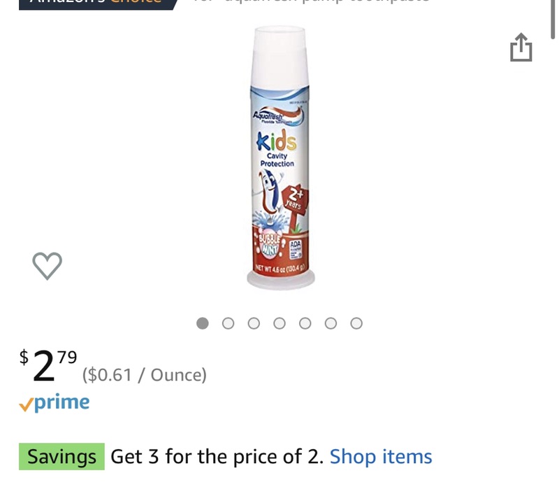 Amazon.com: Aquafresh Kids Toothpaste, Bubble Mint, 4.6 Ounce: Beauty儿童牙膏