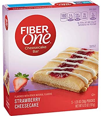 Fiber One Cheesecake Bar, Strawberry, 5 Count (Pack of 8): Amazon.com: Grocery & Gourmet Food能量棒