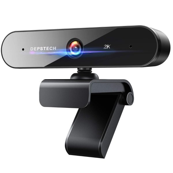 DEPSTECH 2K QHD Webcam with Dual Microphone