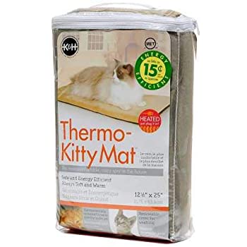 Amazon.com : K&H Pet Products Thermo-Kitty Mat Heated Pet Bed 加热宠物床