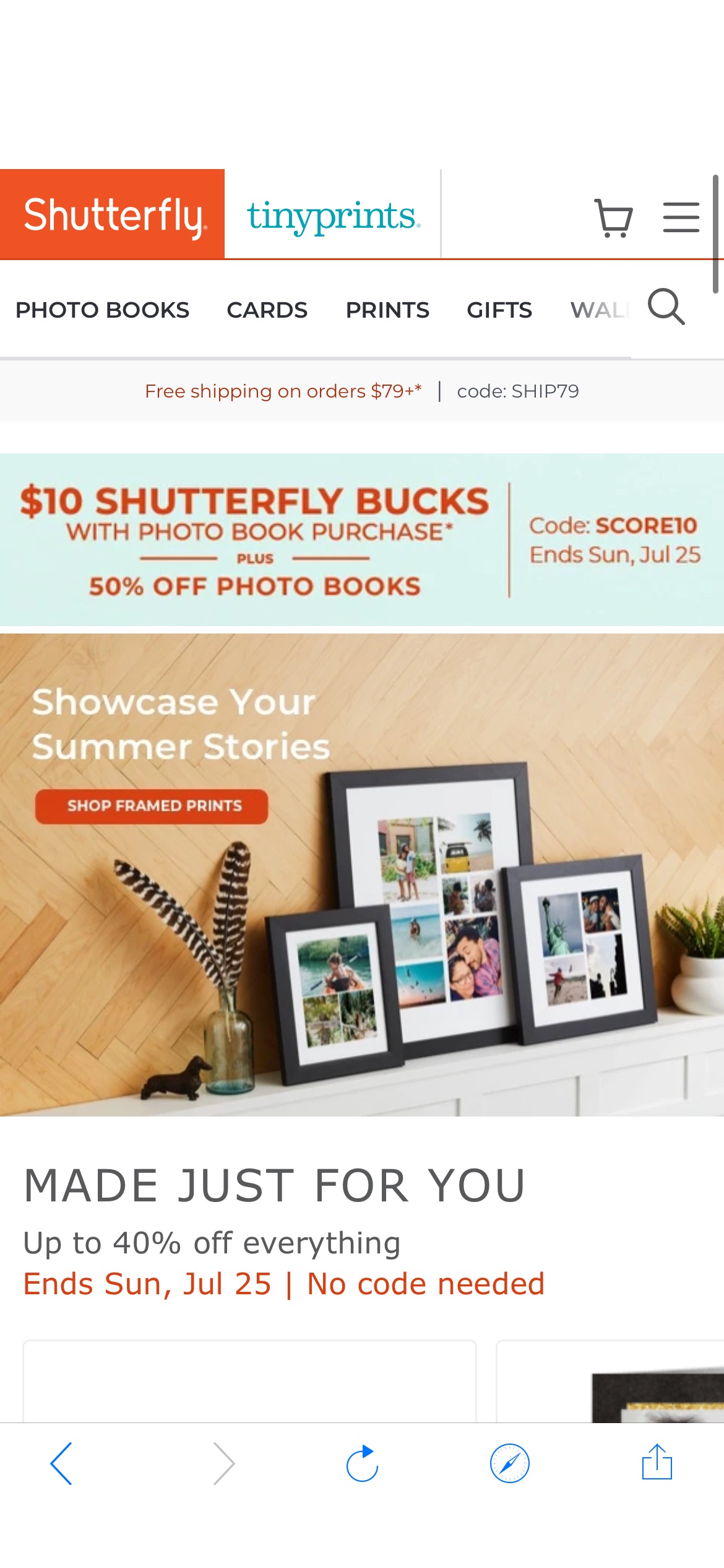 照片打印！Free Shutterfly unlimited 4×4 and 4×6 photo print. And up to 40% off
