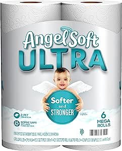 Ultra Toilet Paper, 6 Mega Rolls, 2-Ply Bath Tissue