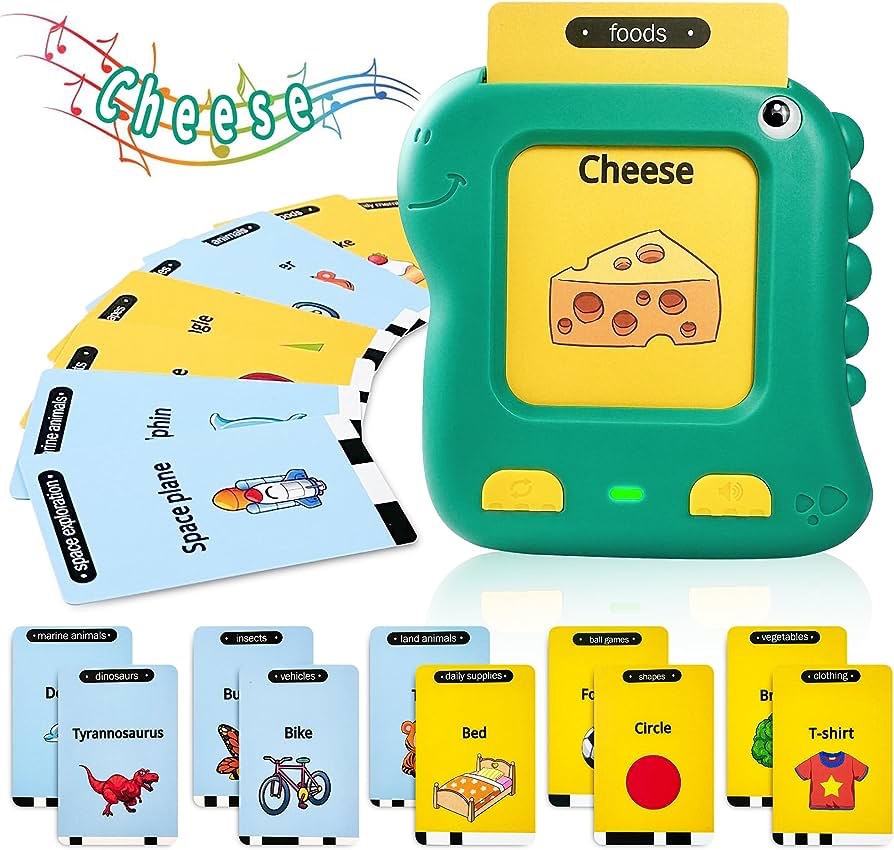 Amazon.com: Kids Toddler Talking Flash Cards with 224 Sight Words,Toddler Toys for 2 3 4 5 Year Old Boys and Girls,Talking Flash Cards,Speech Therapy Toys,Preschool Learning Educational Toys (Green) :