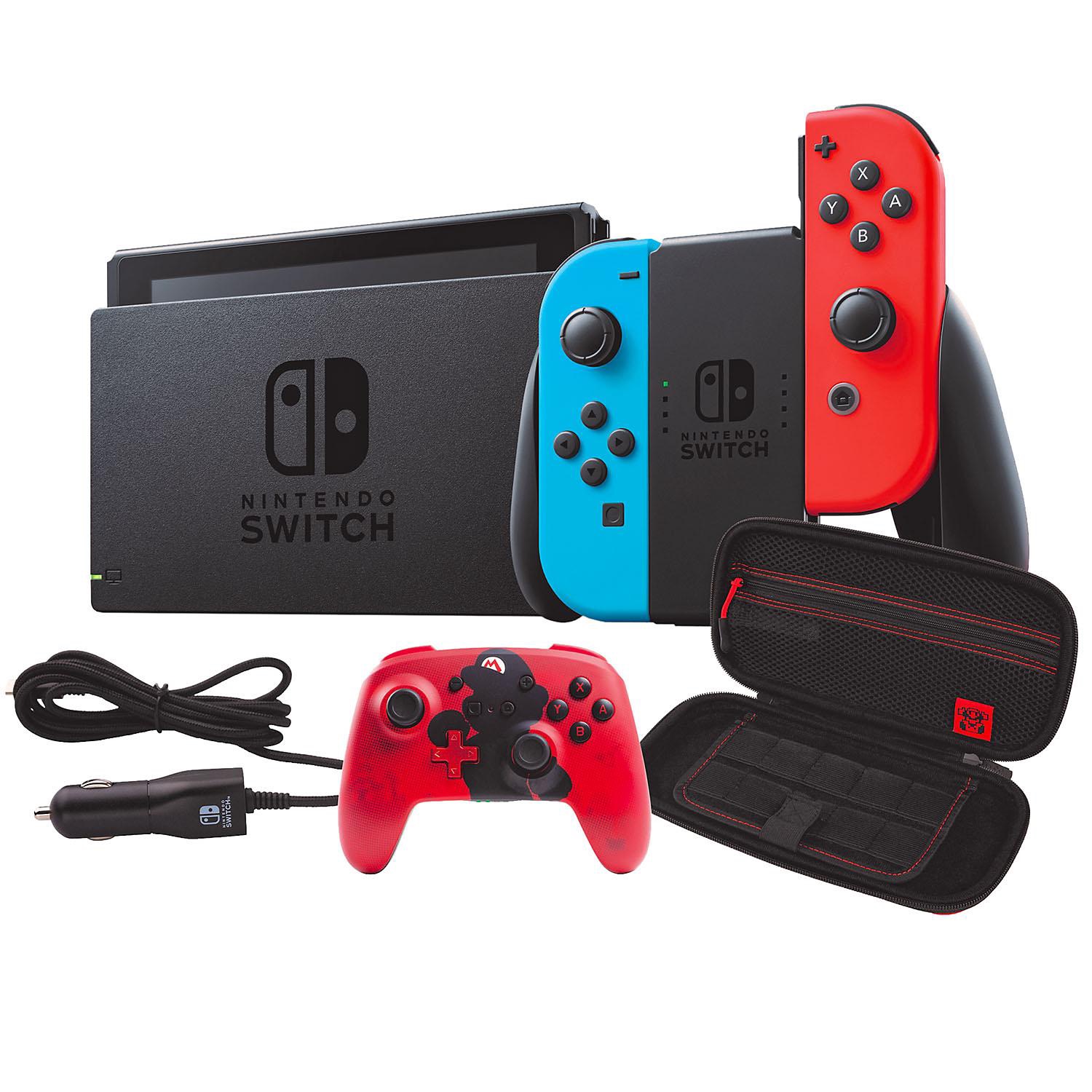 任天堂Nintendo Switch with Wireless Controller, Case and Car Charger