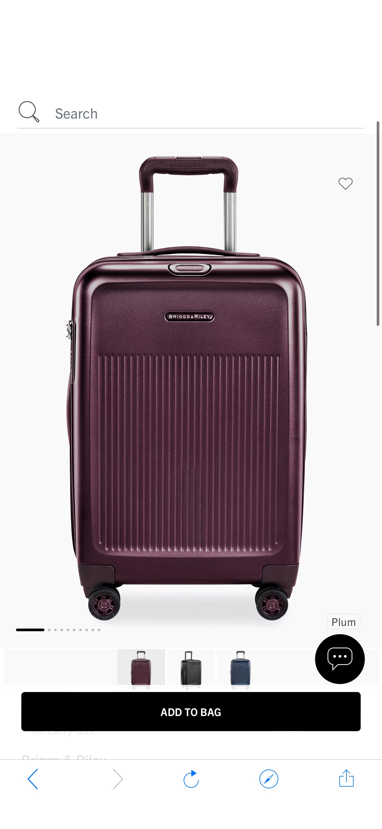 Shop Briggs & Riley Sympatico Domestic Expandable Carry-On Spinner Suitcase | Saks Fifth Avenue