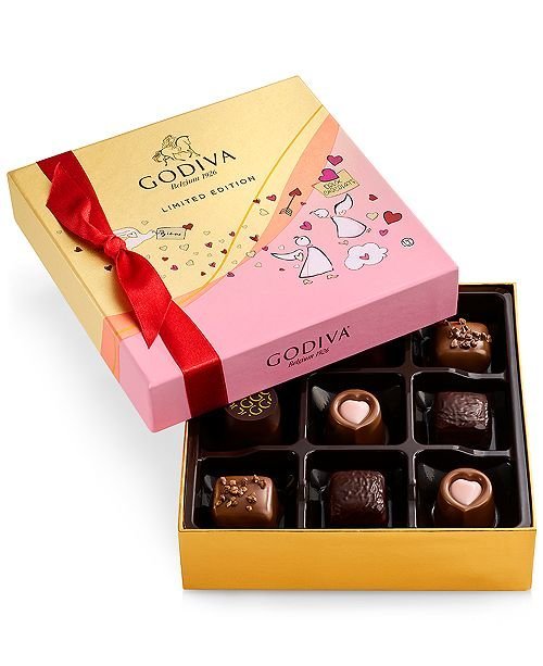 Godiva 9-Pc. Chocolate Gift Box & Reviews - Gourmet Food & Gifts - Dining - Macy's