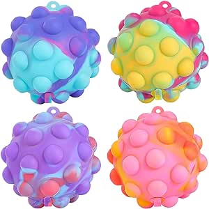 Amazon.com: Pop Fidget Toys Its Ball Toy 4 PCS 3D Stress Balls It Pop Fidgets Pack Party Favors for Kids