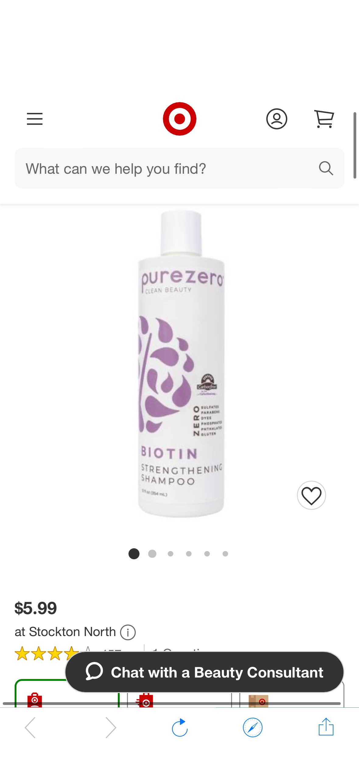 Purezero Biotin Strengthening Shampoo - 12 Fl Oz : Target