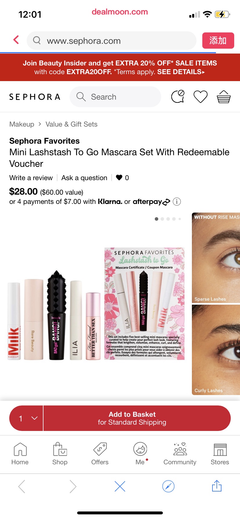 Mini Lashstash To Go Mascara Set With Redeemable Voucher - Sephora Favorites | Sephora睫毛膏套装