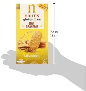 Nairn's Gluten Free Oat Grahams, Stem Ginger, 5.64 Ounce: Amazon.com: Grocery & Gourmet Food饼干