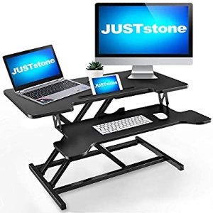 JUSTSTONE Standing Desk Converter Computer Workstation