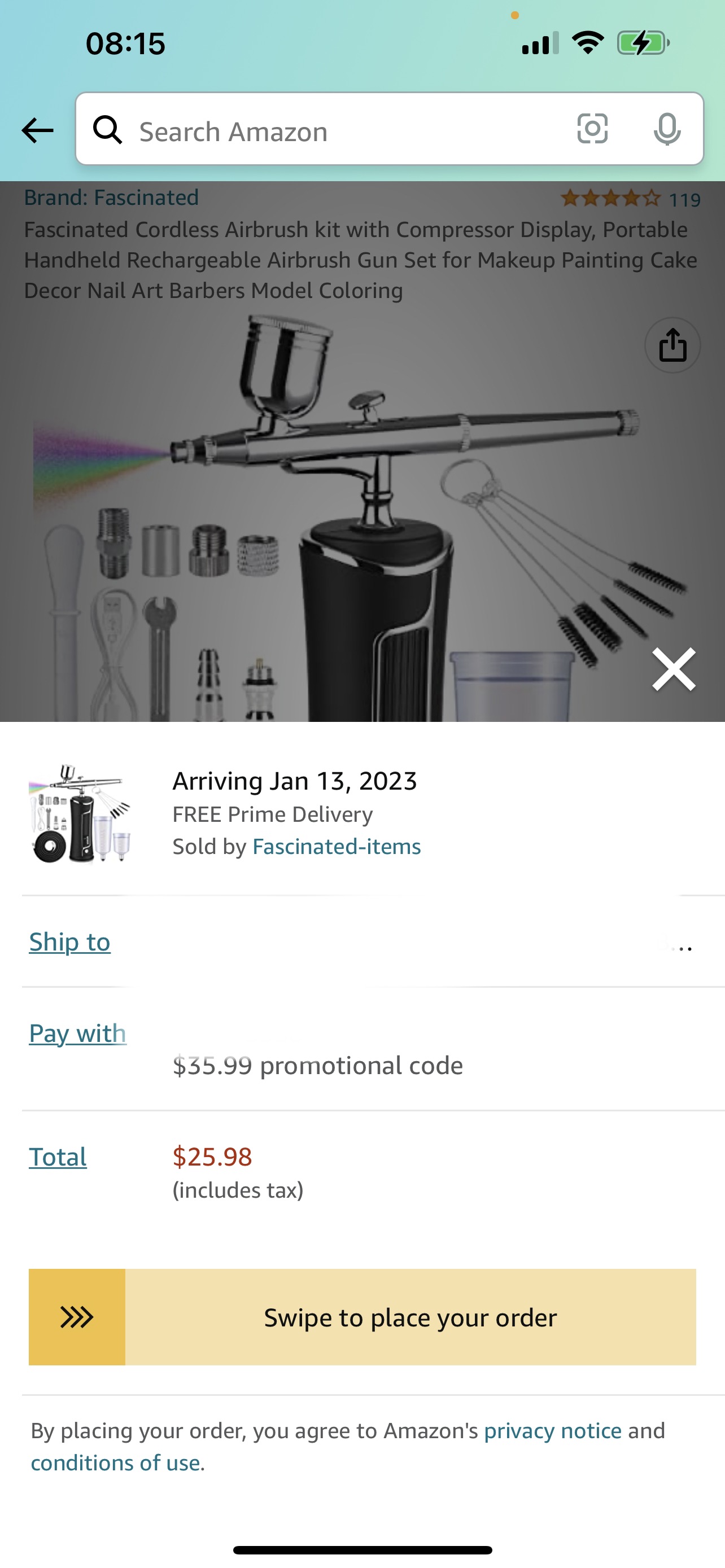 Amazon.com:无线气泵彩绘喷枪套装