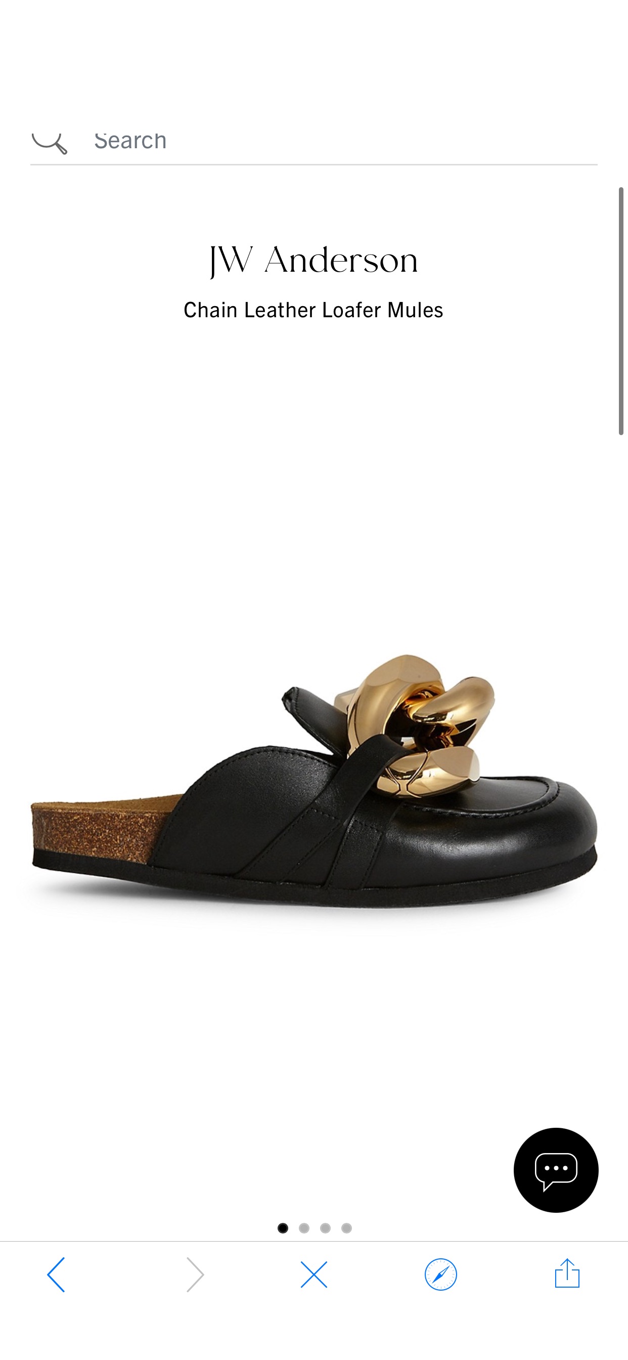 Shop JW Anderson Chain Leather Loafer Mules | Saks Fifth Avenue
鞋子