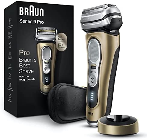 Amazon.com: Braun Electric Razor for Men, Waterproof Foil Shaver, Series 9 Pro 9419s, Wet & Dry Shave, with ProLift Beard Trimmer for Grooming, Charging Stand Included, Gold : Everything Else