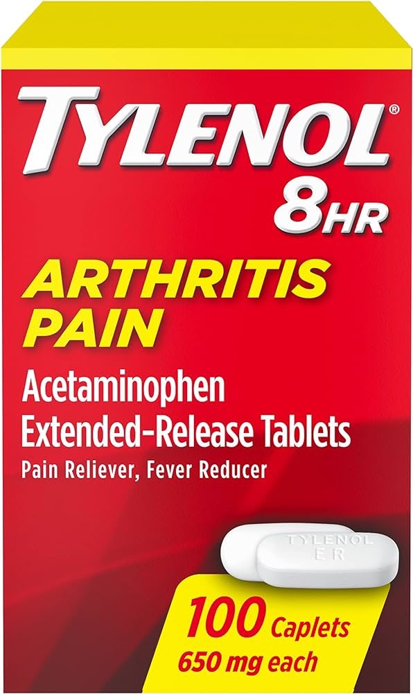Amazon.com: Tylenol 8 Hour Arthritis Pain Tablets with Acetaminophen for Joint Pain, 100 ct : Everything Else