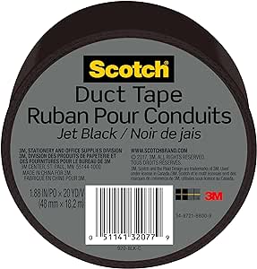 Amazon.com: Scotch Duct Tape , 1.88 in x 20 yd, Jet Black, 1 Roll (920-BLK-C) : Industrial &amp; Scientific