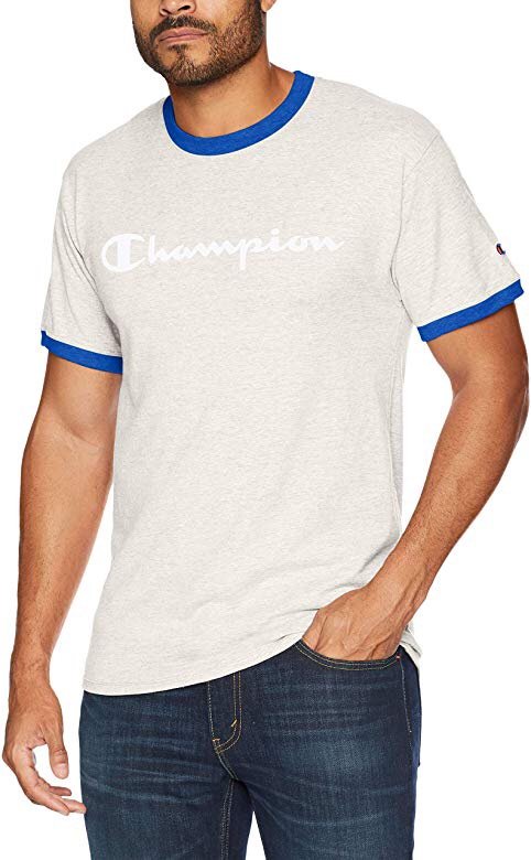 Champion Men's Classic Jersey Graphic Ringer T-Shirt