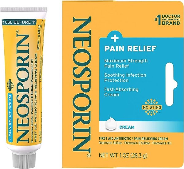 + Pain Relief Dual Action Cream, 1 Oz