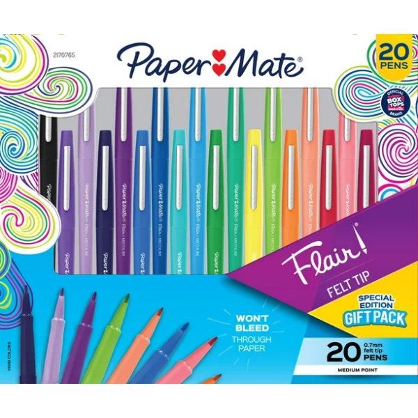 Paper Mate 顺滑水彩笔20色 0.7mm