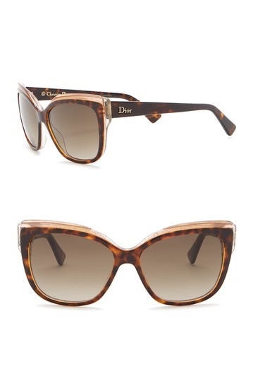 Dior | Glisten2 56mm Square Cat Eye Sunglasses | HauteLook太阳镜