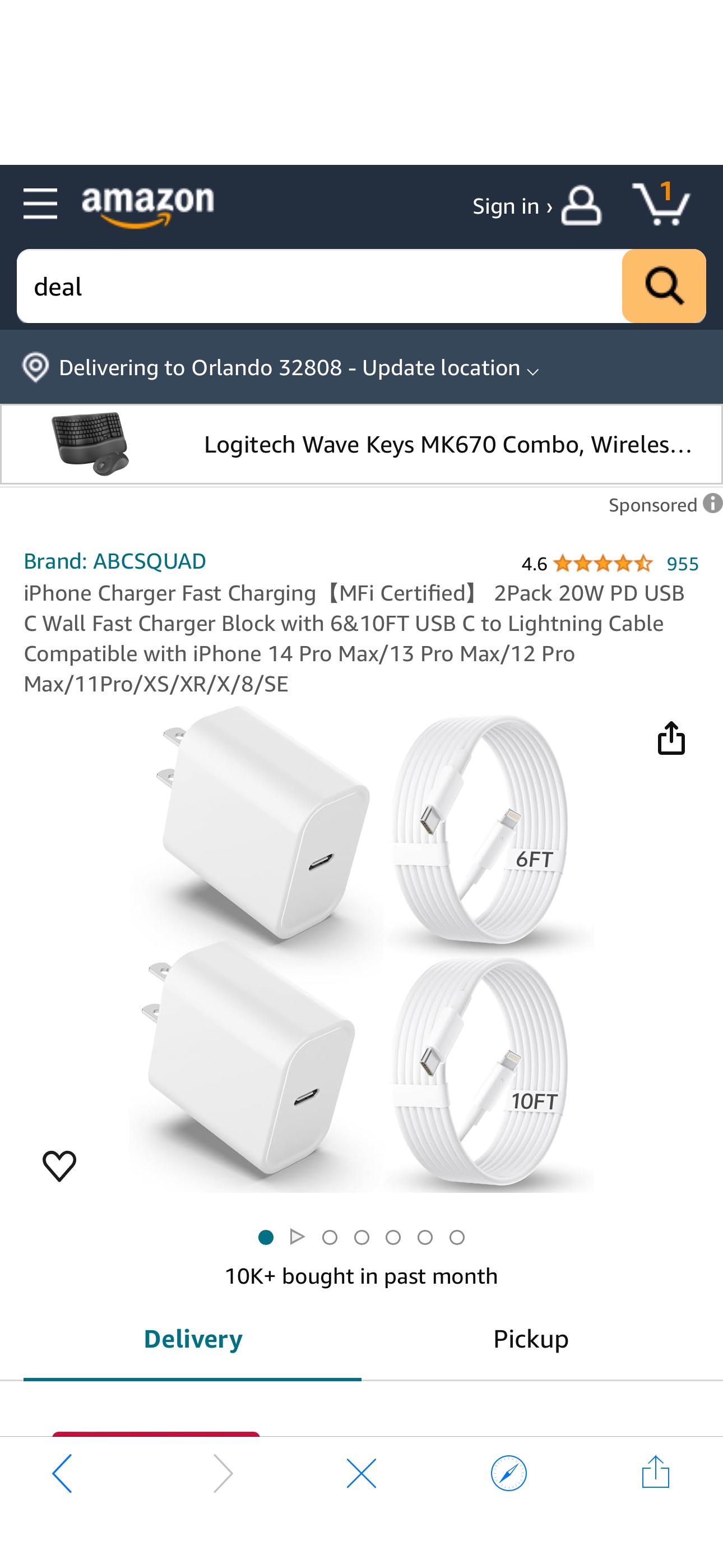 Amazon.com: iPhone Charger Fast Charging【MFi Certified】 2Pack 20W PD USB C Wall Fast Charger Block with 6&10FT USB C to Lightning Cable Compatible with iPhone 14 Pro Max/13 Pro Max/12 Pro Max/11Pro/XS