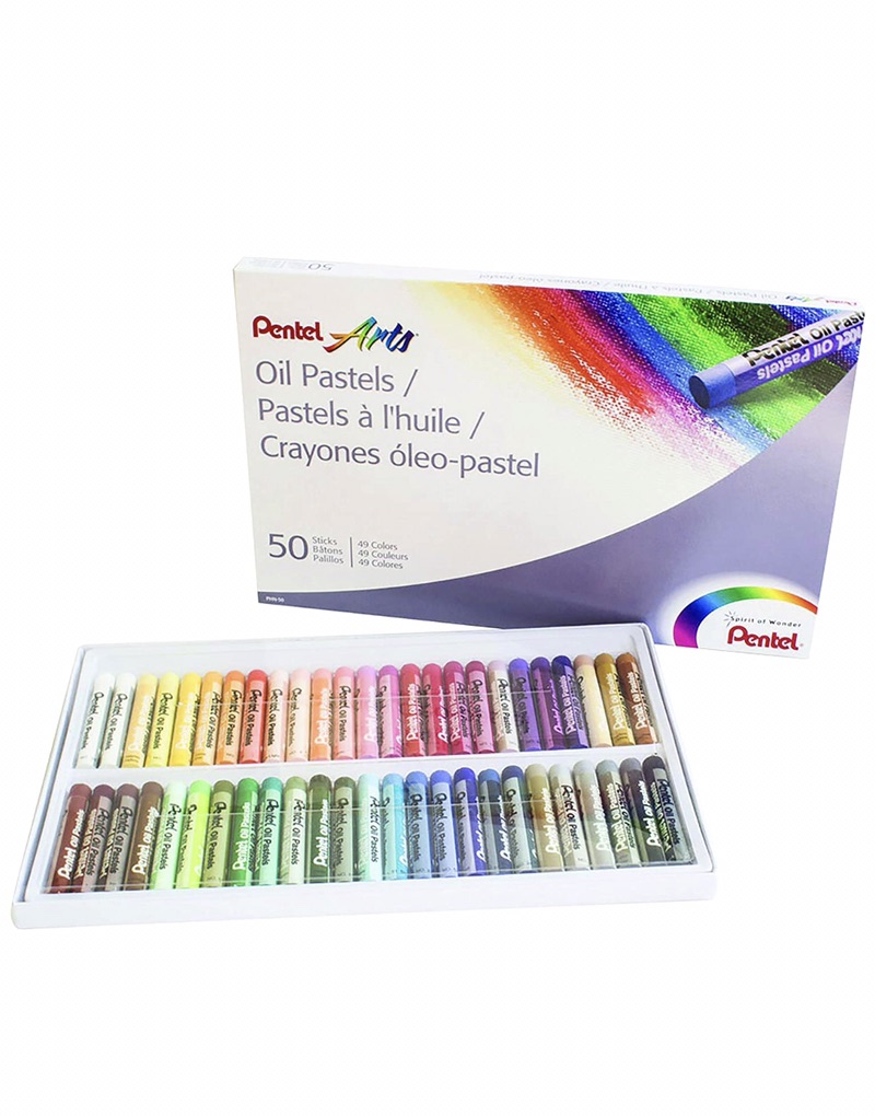 油画棒 Amazon.com : Pentel Arts Oil Pastels, 50 Color Set (PHN-50) : Office Products