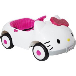 Dynacraft Hello Kitty Kitty Car 6-Volt Battery-Powered Ride-On