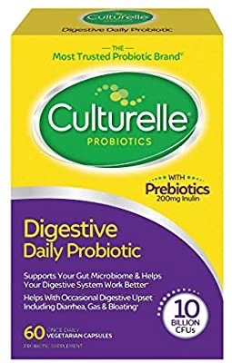Culturelle Daily Probiotic, Digestive Health Capsules, With the Proven Effective Probiotic, 60 Count