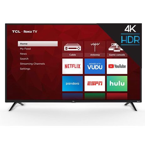TCL 55寸电视 Class 4K UHD LED Roku Smart TV HDR 4 Series 55S425