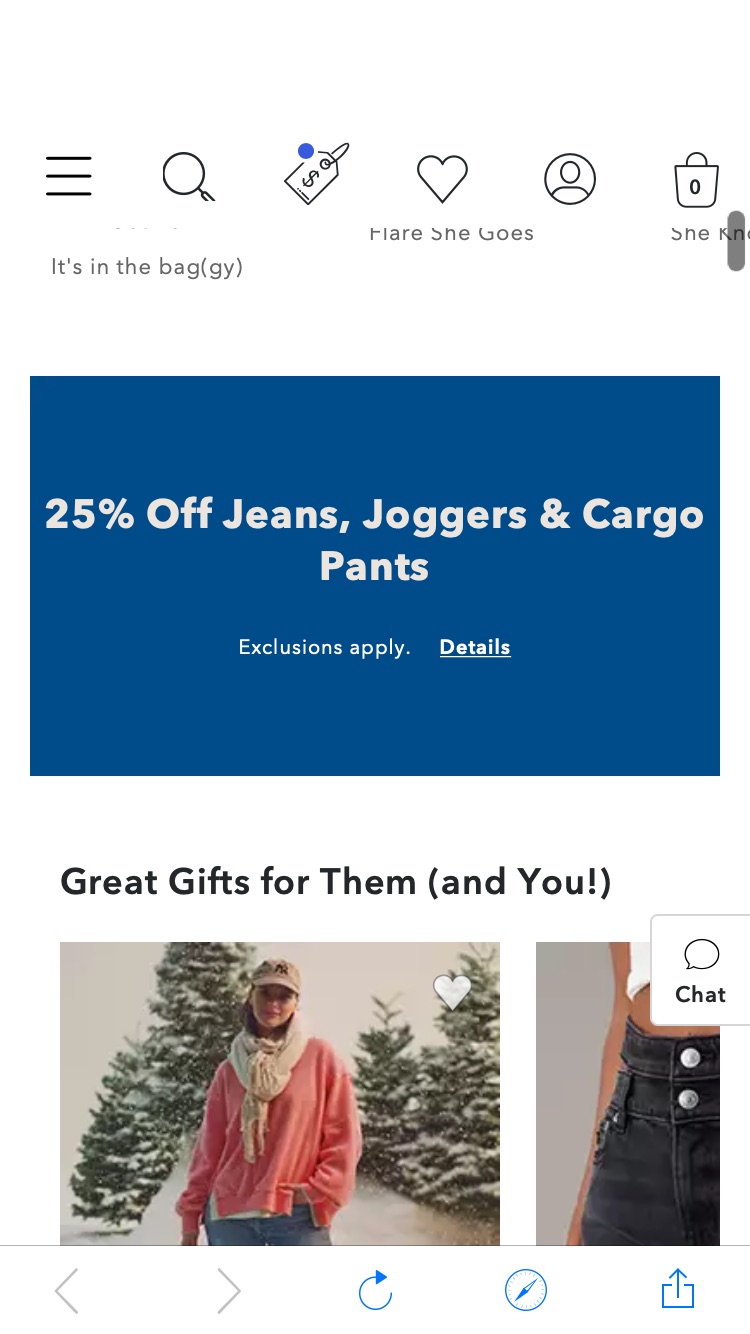 25% Off Jeans, Joggers & Cargo Pants