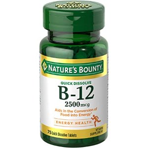 Nature's Bounty 维生素 B12速溶片 2500mcg 75 片