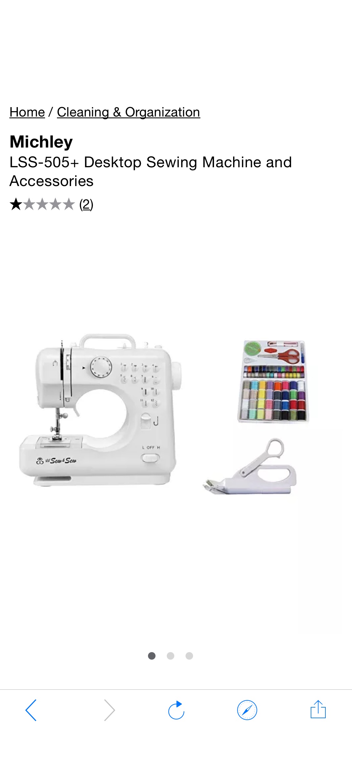 Michley LSS-505+ Desktop Sewing Machine and Accessories & Reviews - Cleaning & Organization - Home - Macy's好用有实惠质感超棒！