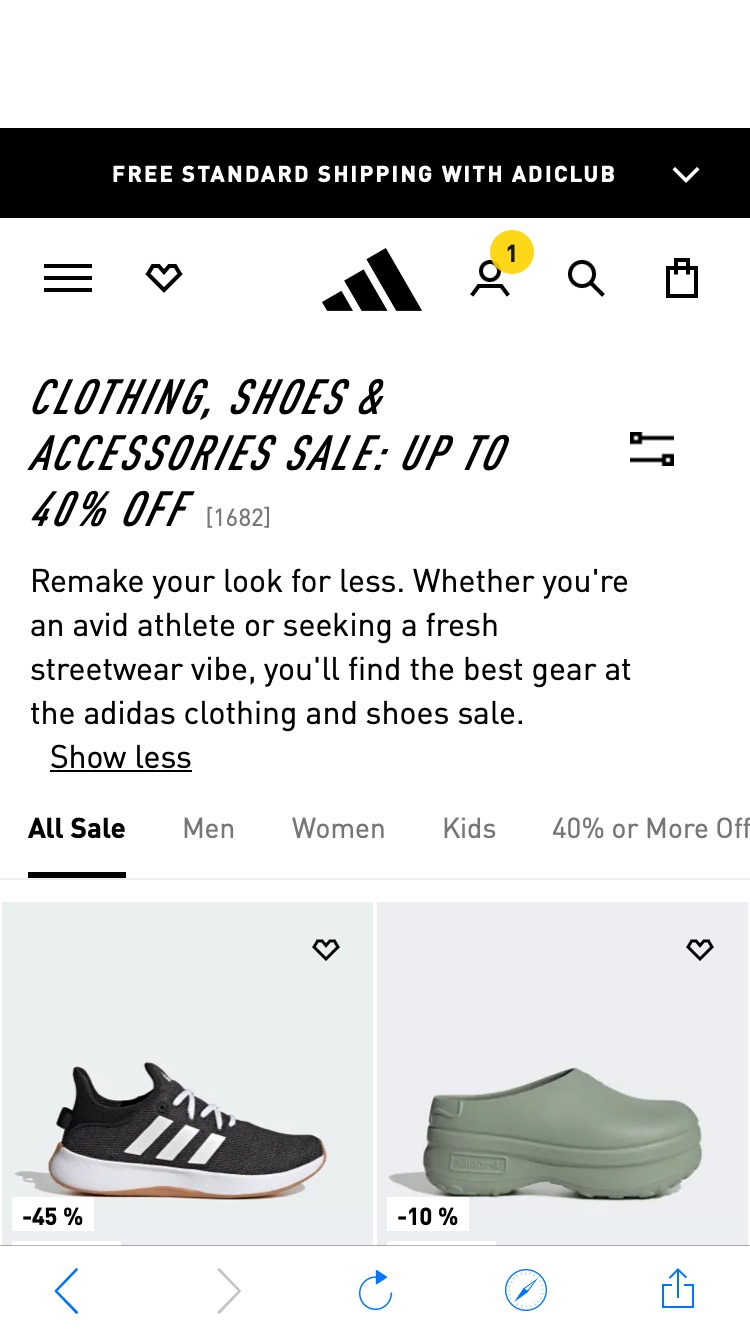Clothing & Shoes Sale Up to 40% Off | adidas US 低至6折