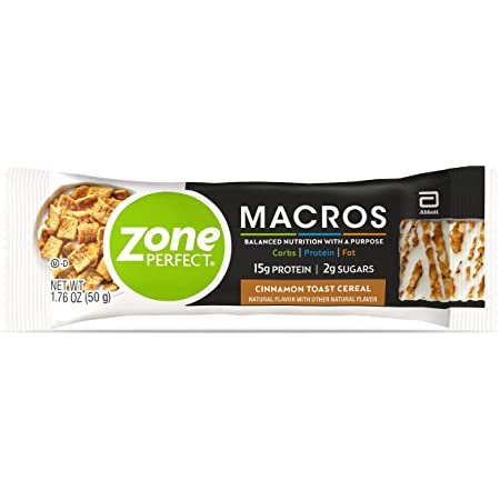 Zone Perfect Macros 肉桂吐司麦片蛋白棒20个