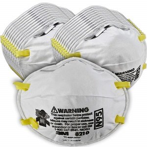 Personal Protective Equipment Particulate Respirator 8210, N95, Smoke, Dust, Grinding, Sanding, Sawing, Sweeping, 20/Pack