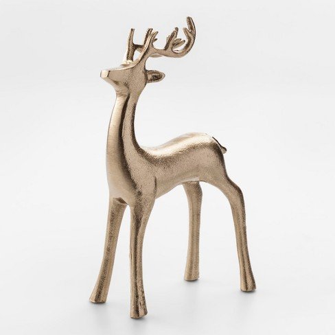 Decorative Figurine Reindeer - Gold - Threshold : Target