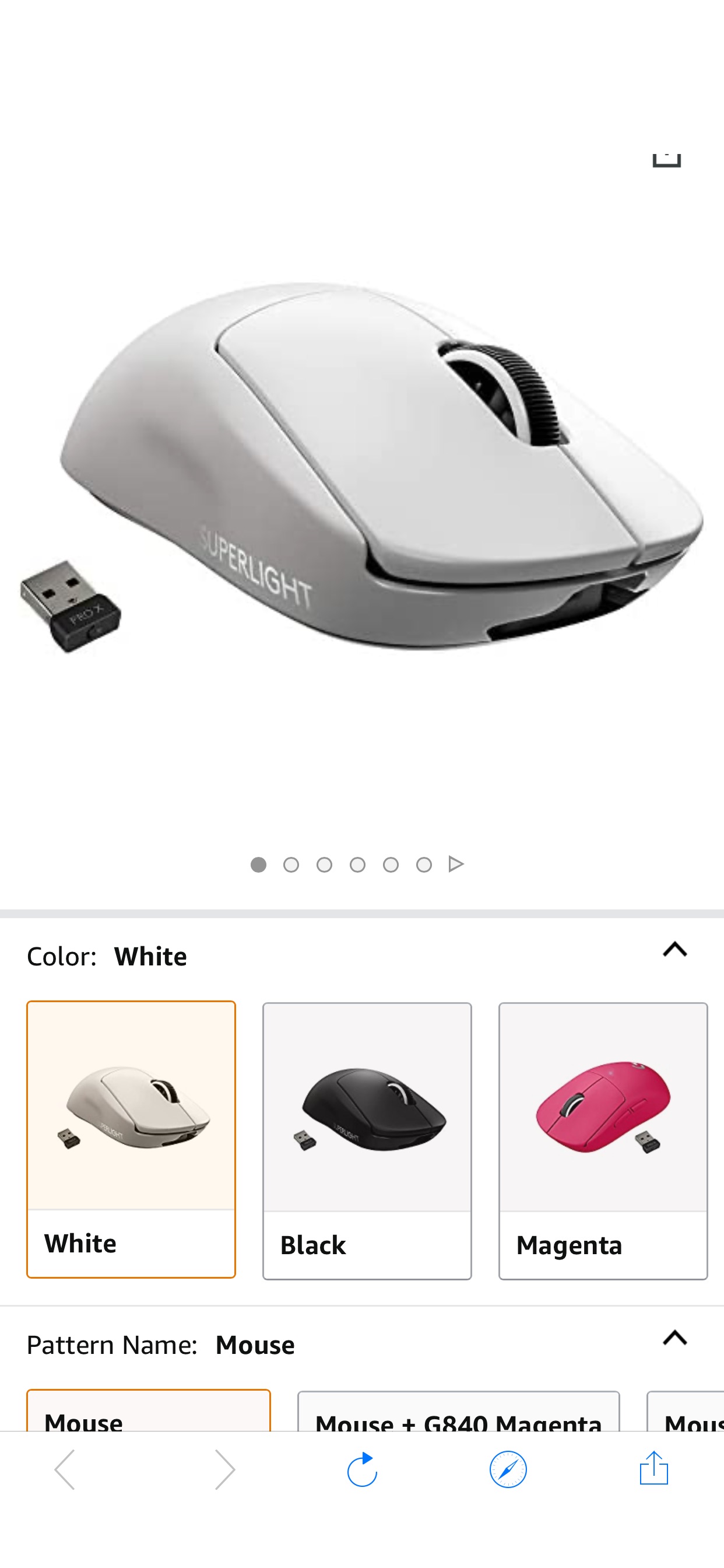 Amazon.com: Logitech G PRO X SUPERLIGHT Wireless Gaming Mouse 三色同价