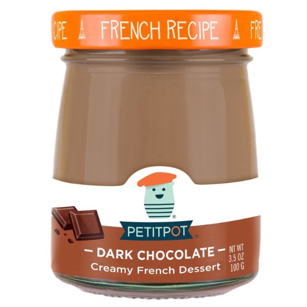 Petit Pot Creamy French Dessert, Dark Chocolate, 3.5 oz - Walmart.com