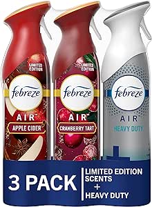 Amazon.com: Febreze Air Fresheners, Bathroom Spray Room Fresheners, Odor-Fighting Air Freshener Apple Cider, Cranberry Tart, Heavy Duty Crisp Clean 