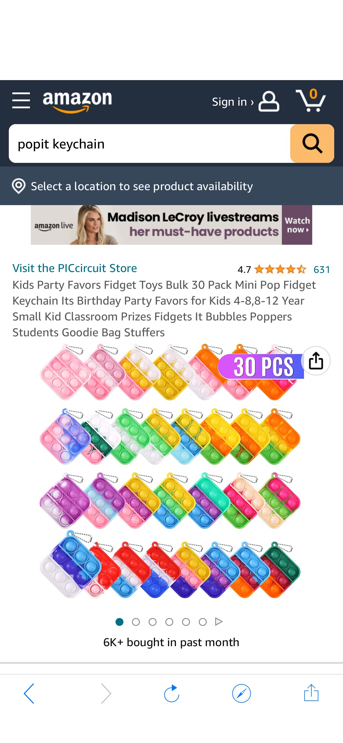 Amazon.com: Kids Party Favors Fidget Toys Bulk 30 Pack
