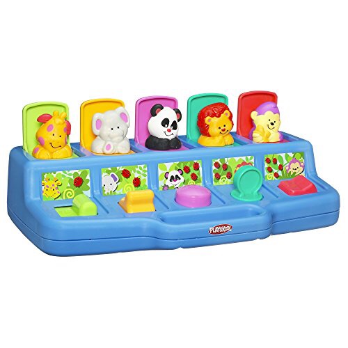 Amazon.com: Playskool Poppin’ Pals Pop-up Activity Toy for Babies and Toddlers Ages 9 Months and Up (Amazon Exclusive): Toys & Games 弹出式活动玩具