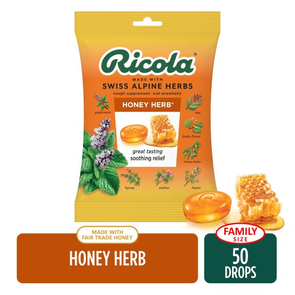 Ricola Cough Drops - Honey Herb 50 Count